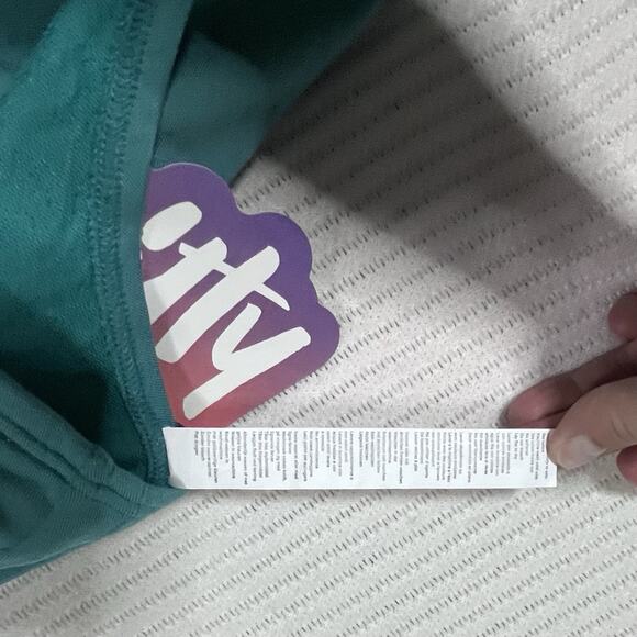 Fabletics Smooth As Hell Mock Neck Halter Jumpsuit Teal Sz XL NWT RETAIL $89.95 - Picture 8 of 15